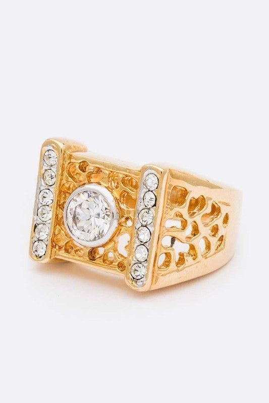 Crystal Hallow Designed Ring - Loving It Shop