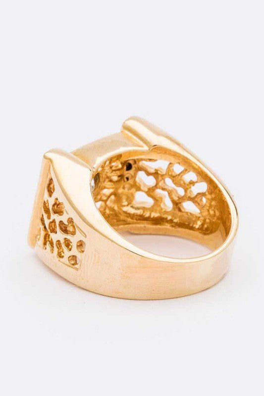 Crystal Hallow Designed Ring - Loving It Shop