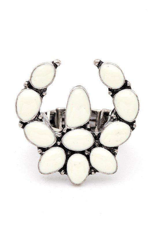 Squash Blossom Western Stretch Ring - Loving It Shop