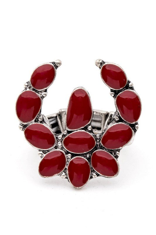 Squash Blossom Western Stretch Ring - Loving It Shop