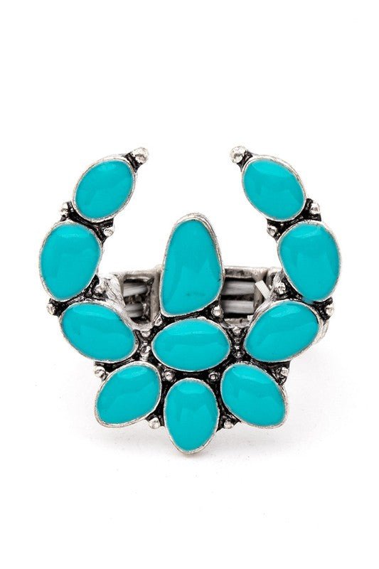 Squash Blossom Western Stretch Ring - Loving It Shop