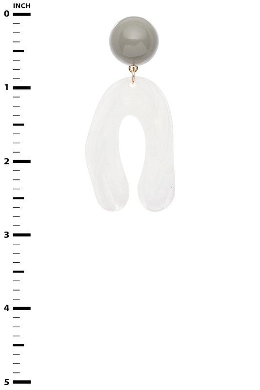 Iconic Resin Drop Fashion Earrings - Loving It Shop