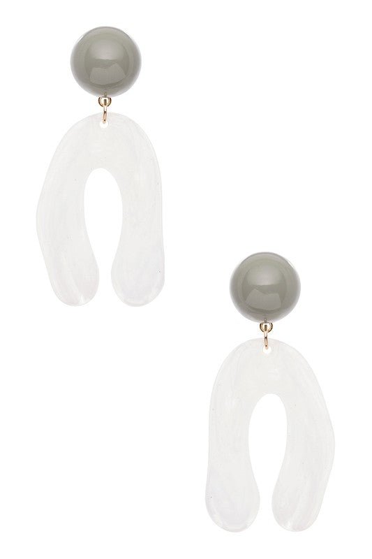 Iconic Resin Drop Fashion Earrings - Loving It Shop