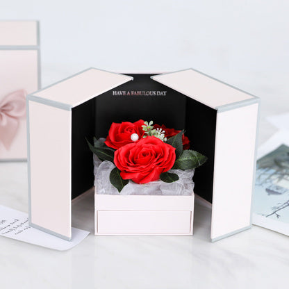 Creative Rose Jewelry Gift Box For Christmas And Valentine&