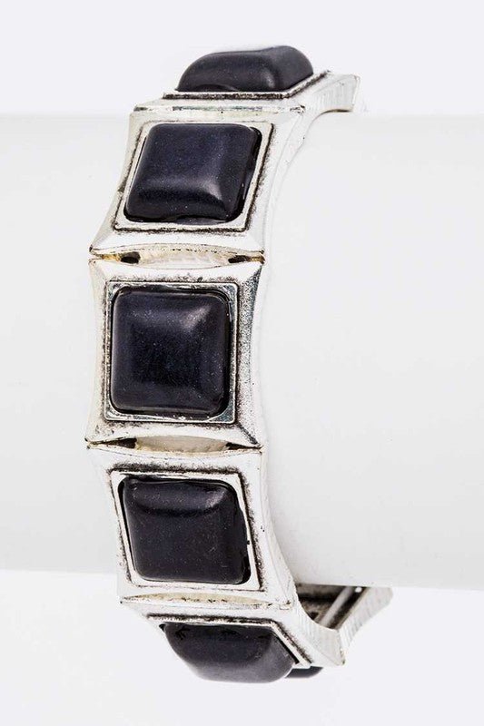 Stretch Square Stone Bracelet - Loving It Shop