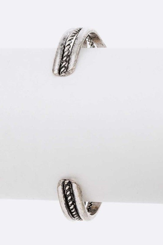 Oval Stone Oversize Bangle - Loving It Shop