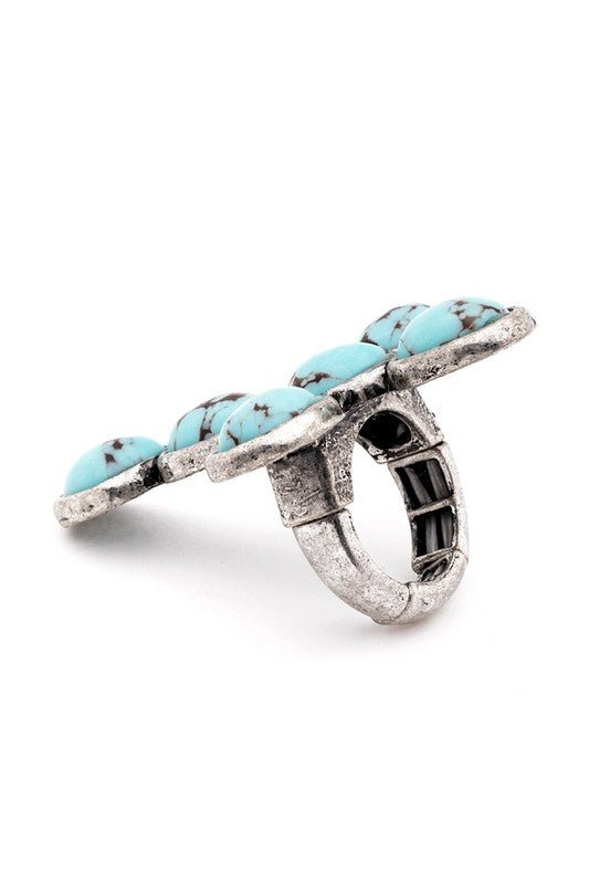 Stone Cross Iconic Stretch Ring - Loving It Shop