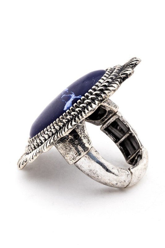 Oversize Western Stone ring - Loving It Shop