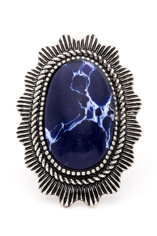 Oversize Western Stone ring - Loving It Shop