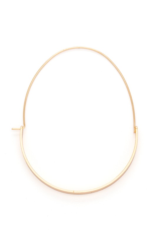 Oversize Long Wired Hoop Earrings