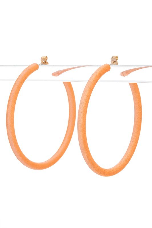 Color Coated Summer Hoop Earrings - Loving It Shop