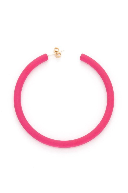 Color Coated Summer Hoop Earrings - Loving It Shop