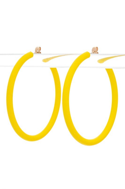 Color Coated Summer Hoop Earrings - Loving It Shop