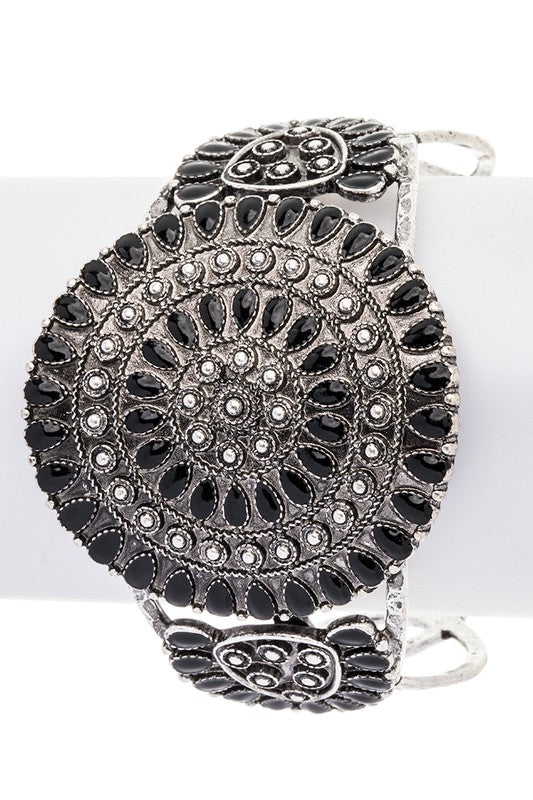 Western Designed Stone Cuff - Loving It Shop