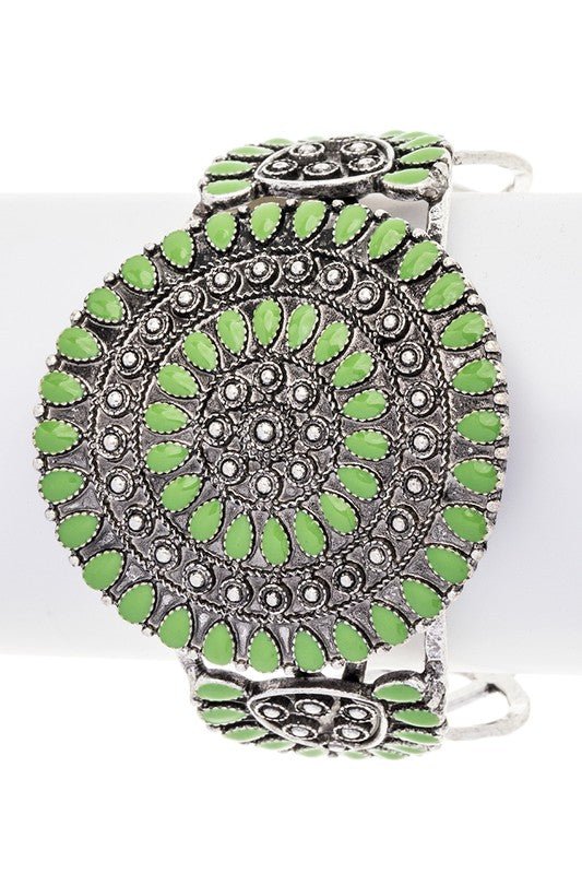 Western Designed Stone Cuff - Loving It Shop