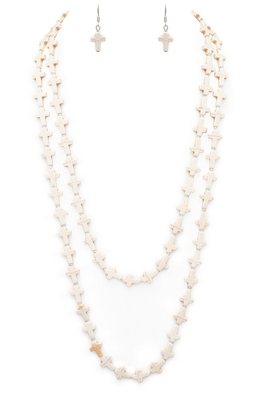 60 inches Cross Convertible Long Necklace