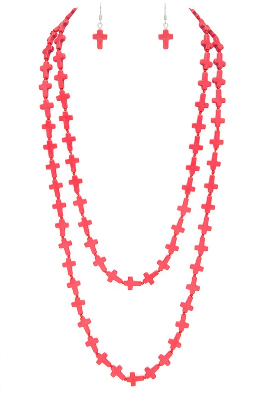 60 inches Cross Convertible Long Necklace