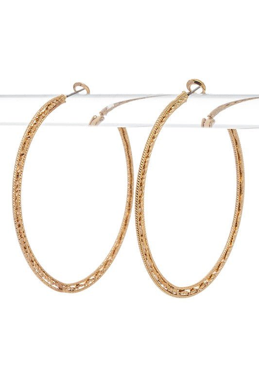 Mix Texture Iconic Hoop Earrings - Loving It Shop