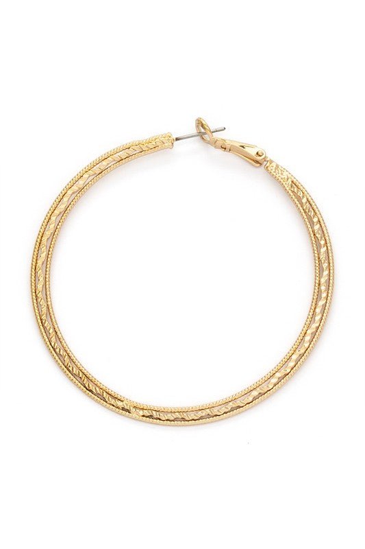 Mix Texture Iconic Hoop Earrings - Loving It Shop