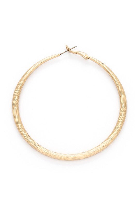 Edgy 70MM Fashion Hoop Earrings - Loving It Shop