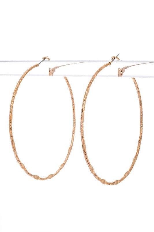 70MM Mix Texture Dainty Hoop Earrings - Loving It Shop