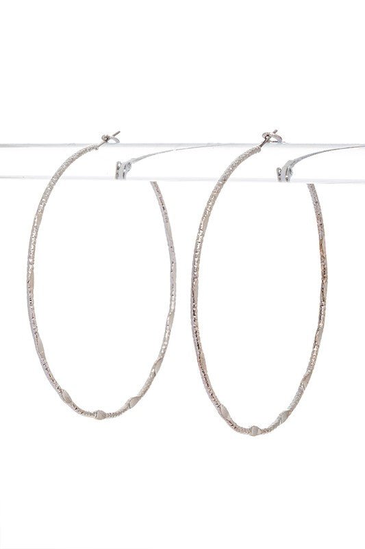 70MM Mix Texture Dainty Hoop Earrings - Loving It Shop