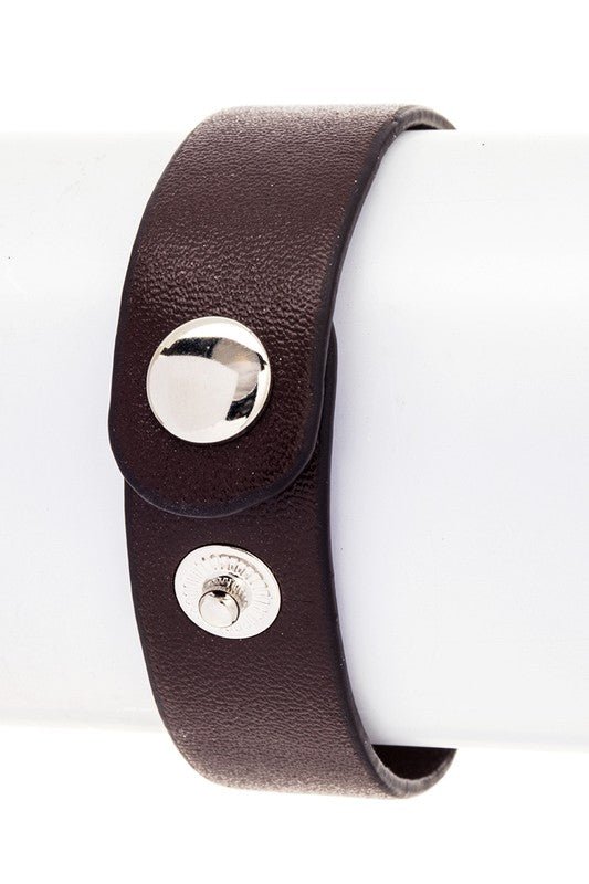 Engraved Bullet Leather Boho Bracelet - Loving It Shop