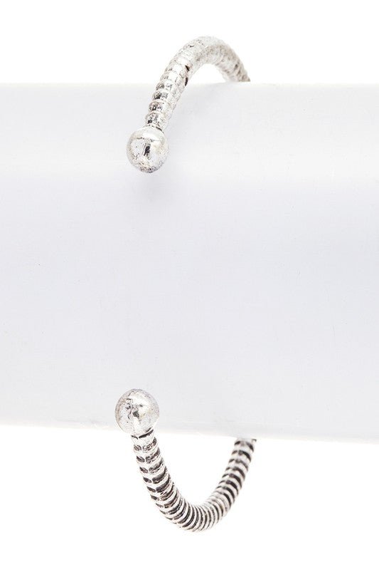Square Stone Adjustable Open Bangle - Loving It Shop