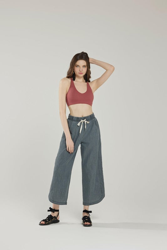 Seamless Lace Racerback Padded knit Bralette