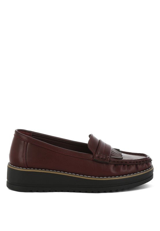 Croyda Fringed Nubuck Loafers - Loving It Shop