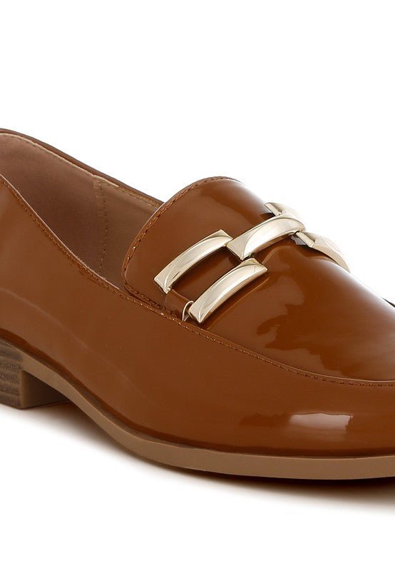 Revanta Patent Faux Leather Loafers - Loving It Shop