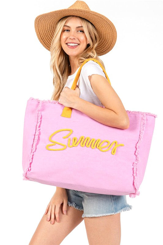 Fashion Tote Oversize Fringe Summer Stylish Casual Bag