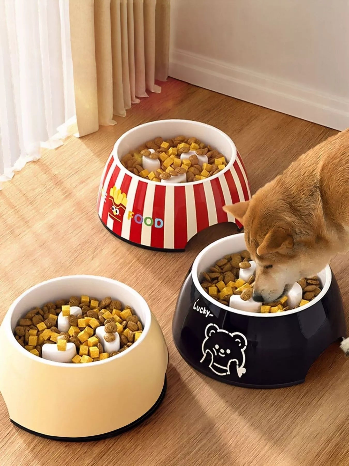 Cute Cartoon Pattern Pet Bowl - Loving It Shop