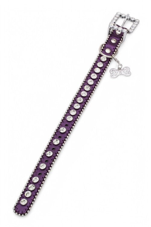 Ball Chain Crystal Dog Collar