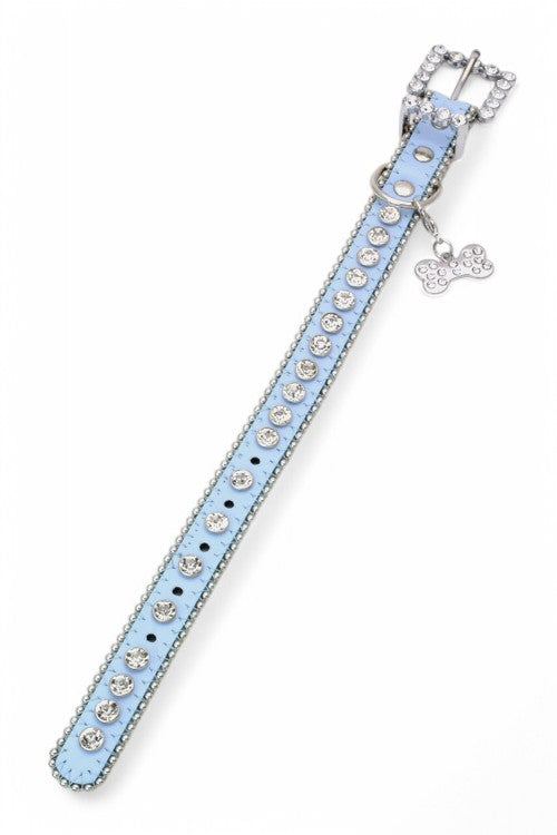 Ball Chain Crystal Dog Collar