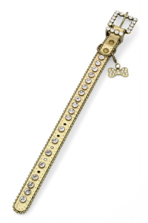 Ball Chain Crystal Dog Collar