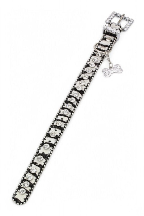 Ball Chain Crystal Dog Collar
