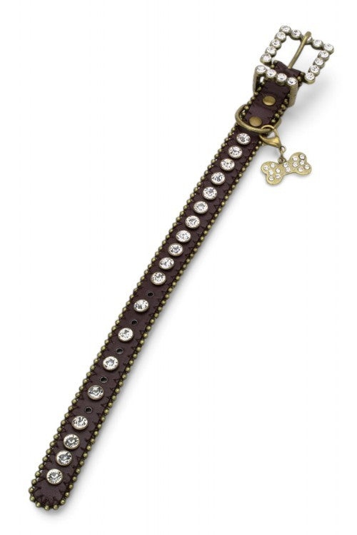 Ball Chain Crystal Dog Collar