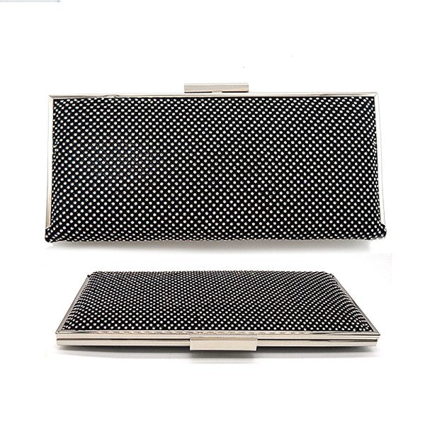 Sparkling Linked Chain Crystal Evening Cluth Bag