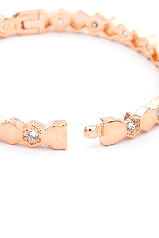Kid Size Stainless Steel CZ Bangle Stylish Fashion Jewelry Accessory
