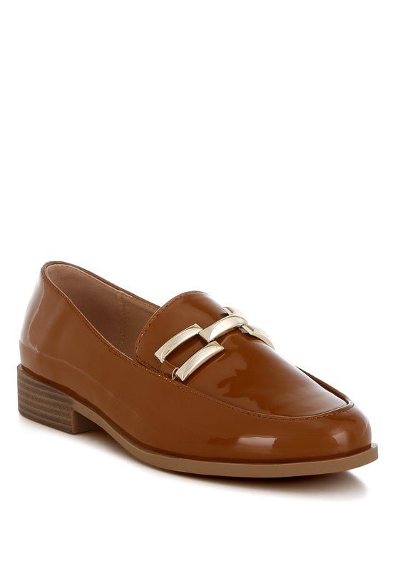 Revanta Patent Faux Leather Loafers - Loving It Shop