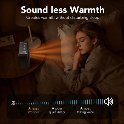 Space Heater for Indoor Use – 1500W Ceramic with Remote &amp; Timer