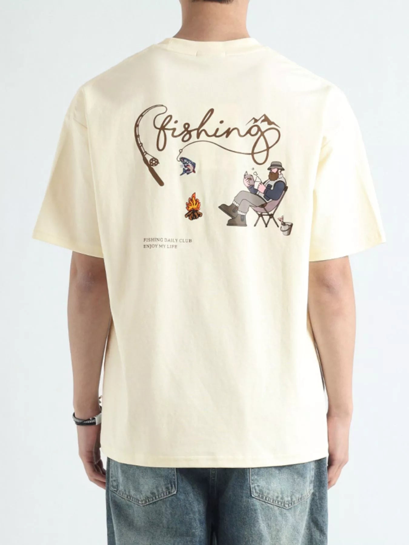 Men's Plus Size Graphic Relaxed Fit T-Shirt - Loving It Shop