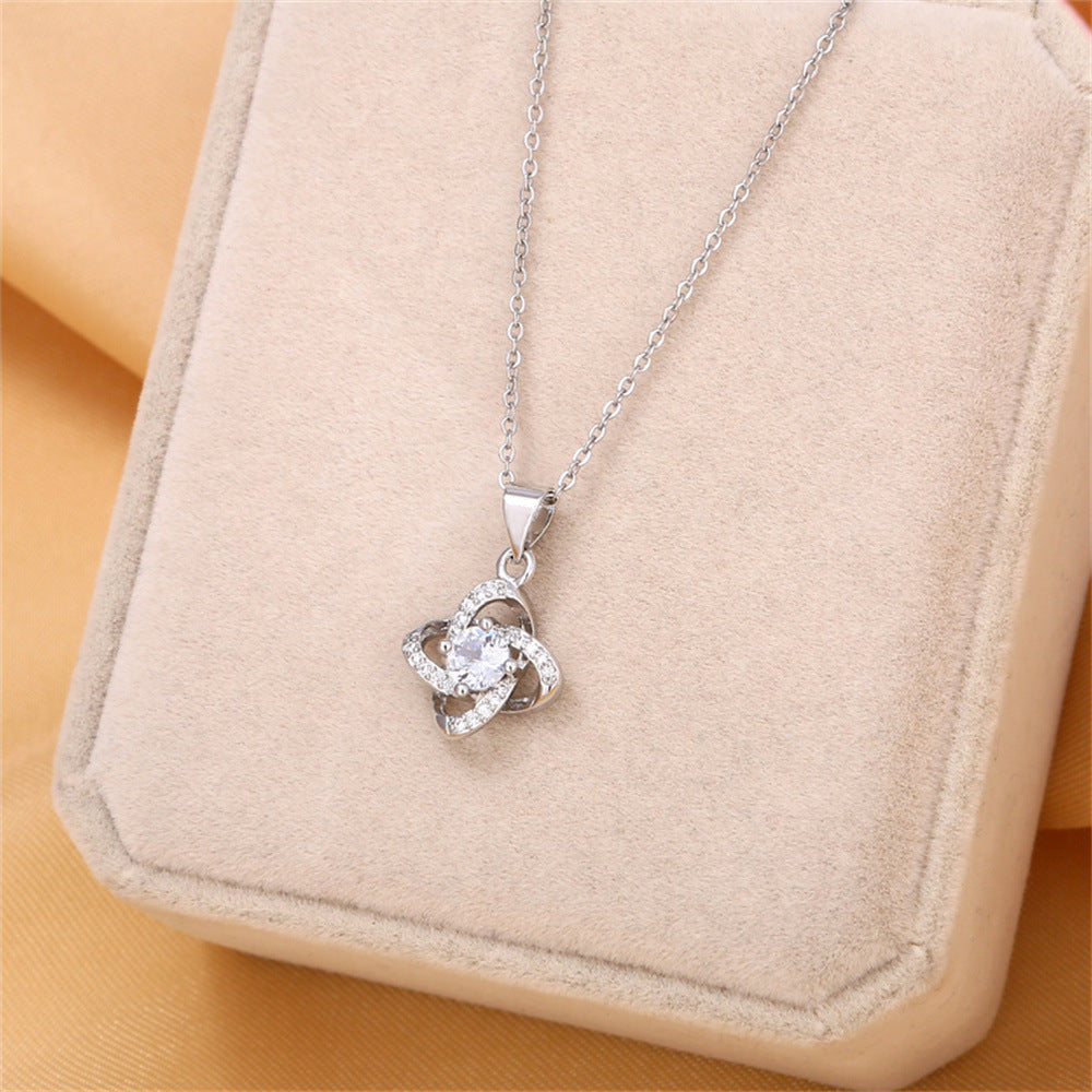 Four-Leaf Clover Lucky Necklace Mother&