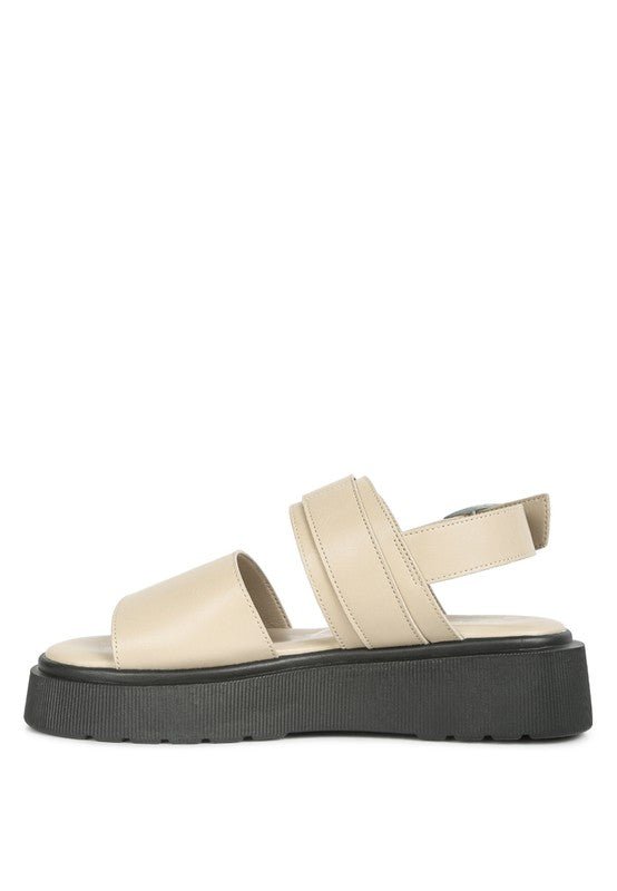 GLADEN Pin Buckle Platform Sandals - Loving It Shop