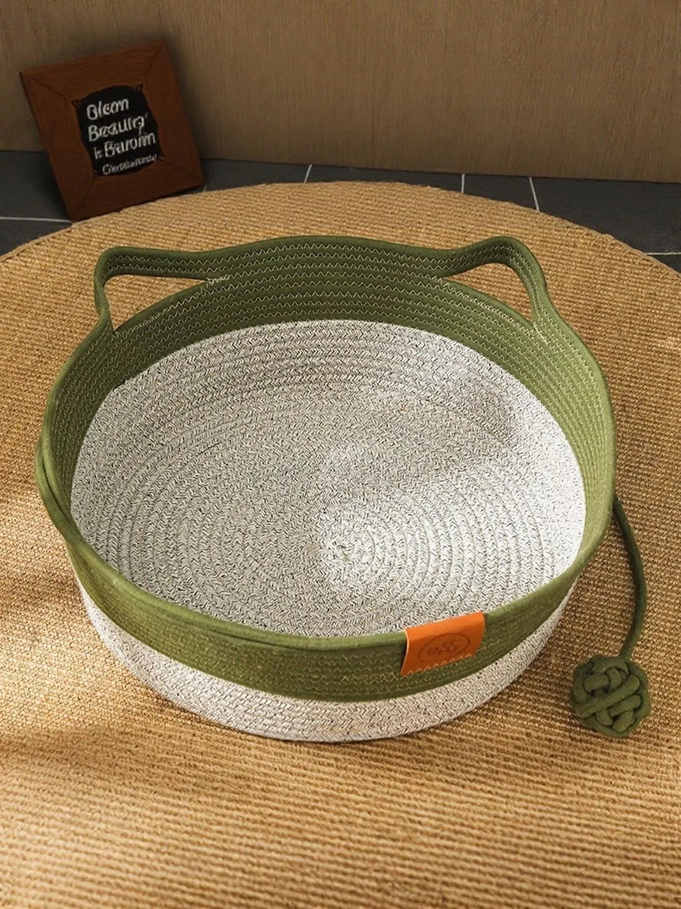 Woven Rattan Scratch - Resistant Cat Nest - Loving It Shop