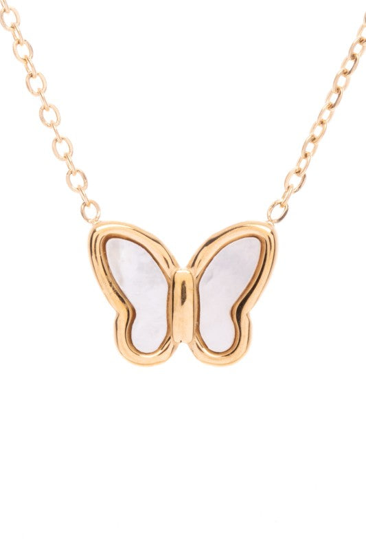 Pendant Necklace Petite Butterfly Trendy Stylish Jewelry Accessory