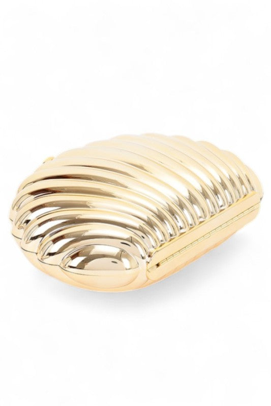 Clutch Bag Acrylic Sea Shell Box Stylish Statement Accessory