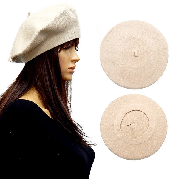 High Quality Crisp French Artist Wool Felt Beret