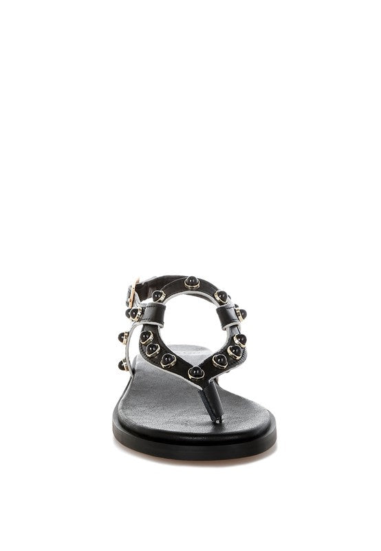Avens Pearl Rivet Studded Flats